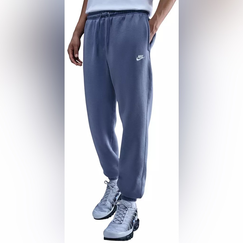 Nike Sportwear Fleece Essential Blue Joggers Large